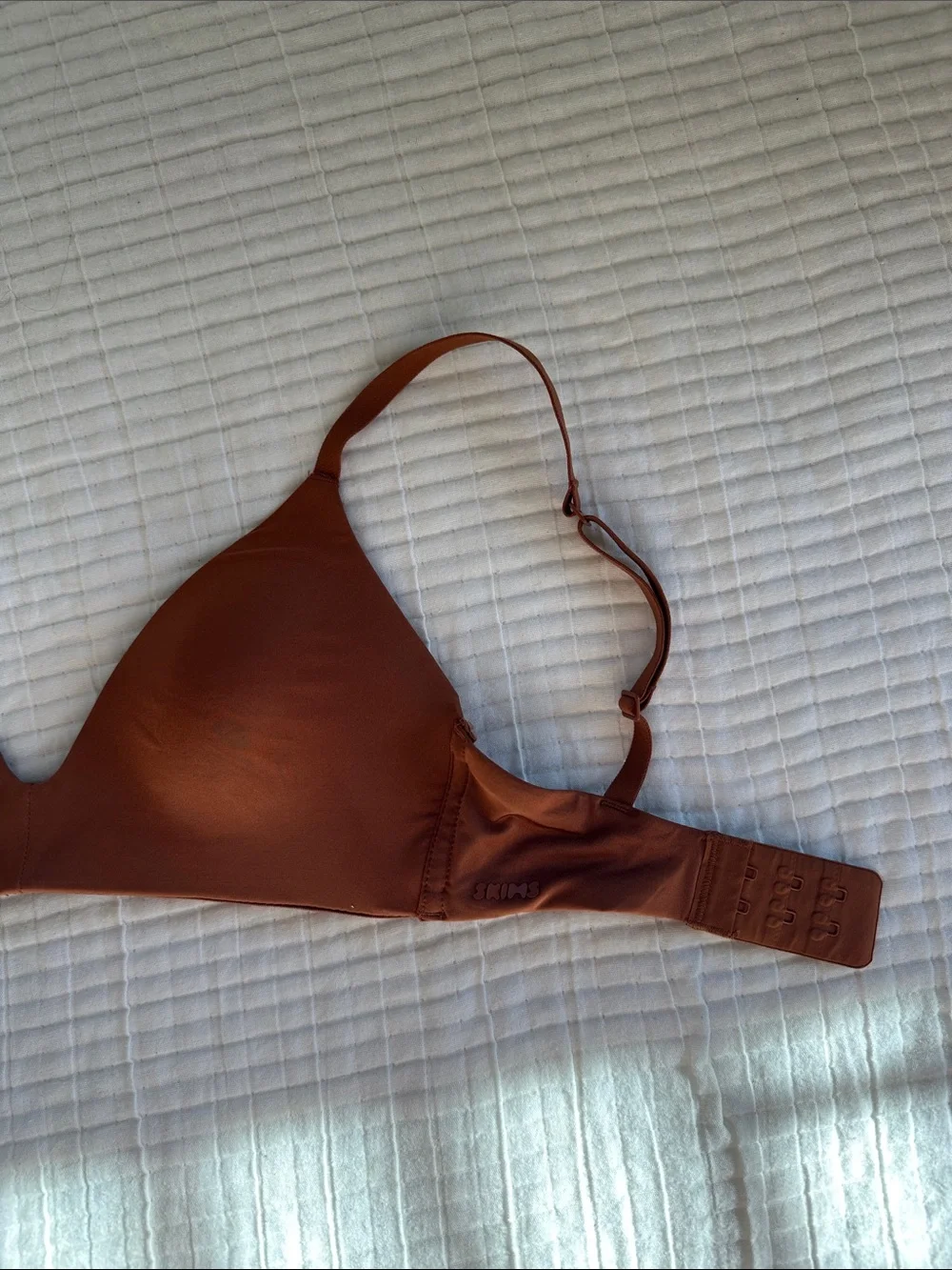 Rust Orange/ Bronze SKIMS Wireless Bra - Women’s 30B - Picture 3 of 12
